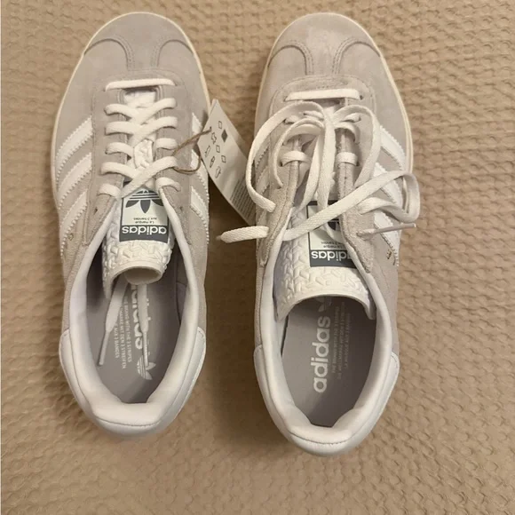 adidas gazelle silver green womens adidas Gazelle Bold Warm Vanilla Silver Pebble (W) main image 1